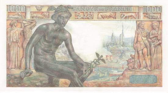 1000 Francs 1942